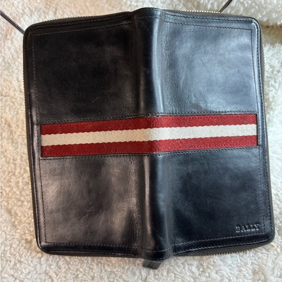 BALLY Baliro Leather Zip Around Wallet Color Multi - Picture 13 of 16